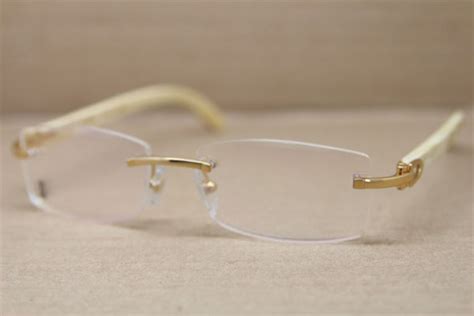 cartier eyeglass frames rimless